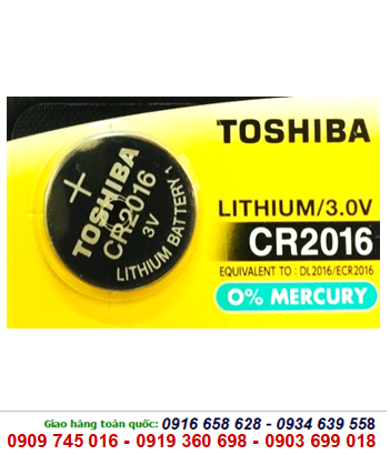 Toshiba CR2016, Pin Toshiba CR2016 Lithium 3v chính hãng Toshiba Japan 